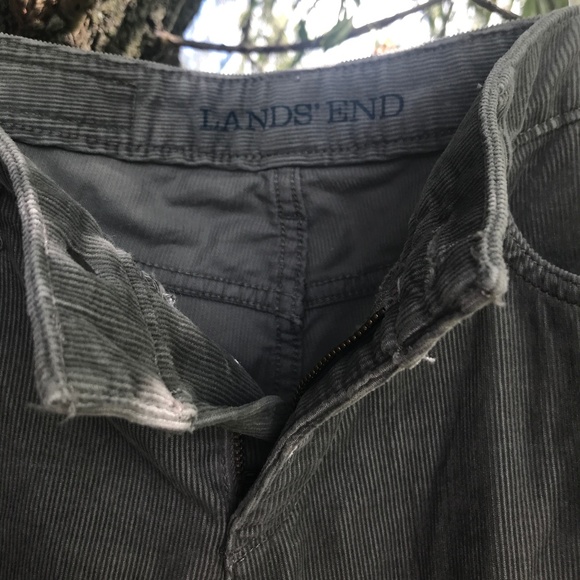 🍂5/30$!! EUC Land’s End Grey Corduroy Bootcut Pants - Picture 4 of 10